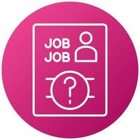 Job Vacancy Icon Style vector