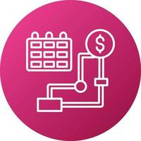 Investment Plan Icon Style vector