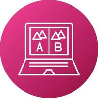 Ab Testing Icon Style vector