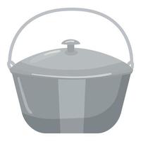 Camp cauldron icon cartoon vector. Hunt equipment vector