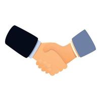 Business handshake icon cartoon vector. Trust hand vector
