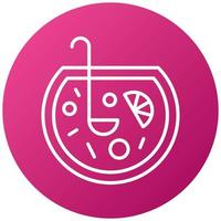 Punch Drink Icon Style vector