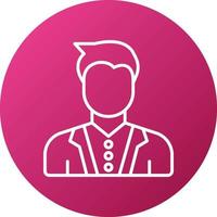 Male Model Icon Style vector