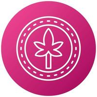 Organic Hemp Icon Style vector