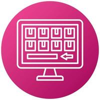 Initial Purchase Quantity Icon Style vector