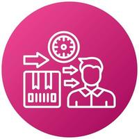 Lead Time Icon Style vector