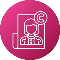 Copyright Icon Style vector