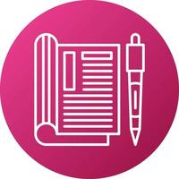 Editorial Icon Style vector