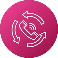 Call Back Icon Style vector