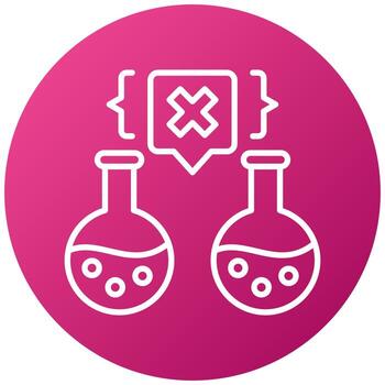 estilo de icono de función experimental vector