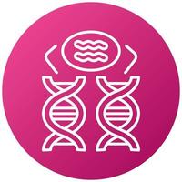 Genetic Comparation Icon Style vector