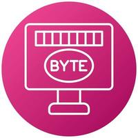 Byte Icon Style vector