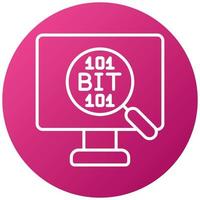 Bit Icon Style vector