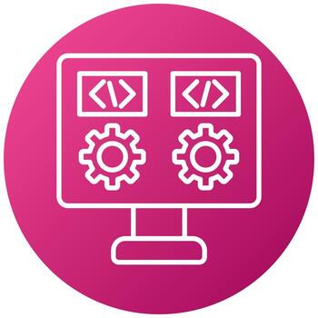 Dev Environment Icon Style vector