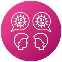 Bioethics Debate Icon Style vector