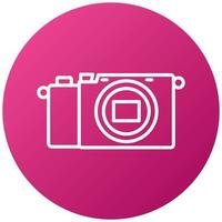 Mirrorless Camera Icon Style vector