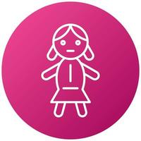 Doll Icon Style vector