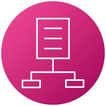 estilo de icono de algoritmo vector