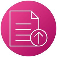 Upload File Icon Style vector