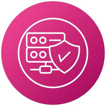 Database Security Icon Style vector