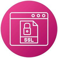 SSL Icon Style vector