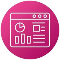 Website Dashboard Icon Style vector