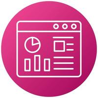 Website Dashboard Icon Style vector