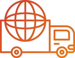 International Shipping Icon Style vector