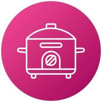 Rice Cooker Icon Style vector