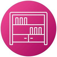 Bookshelf Icon Style vector