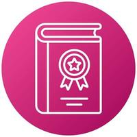 Literary Award Icon Style vector