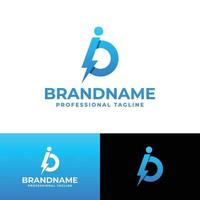 Letter IO Power Logo, suitable for any business with IO or OI initials. vector