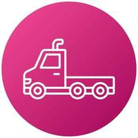 Truck Trailer Icon Style vector