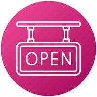 Open Tag Icon Style vector