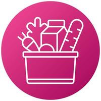 Groceries Icon Style vector