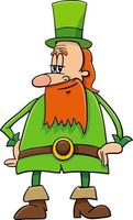 cartoon Leprechaun character on Saint Patrick Day vector