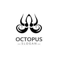 Octopus logo image design icon illustration animal vector