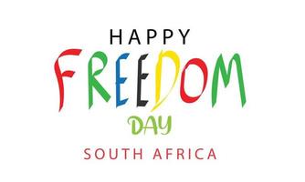 Happy South Africa Freedom Day 27 April. Template for background, banner, card, poster vector