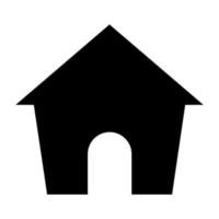 Black House icon. vector