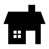 Black House icon. vector