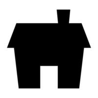 Black House icon. vector