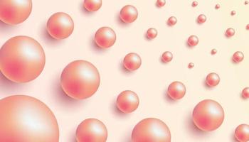 Vector abstract gradient background with volumetric balls.