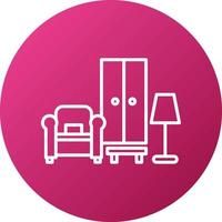 Furniture Design Icon Style vector