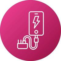 Smartphone Charger Icon Style vector