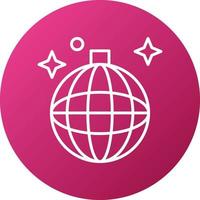 Disco Ball Icon Style vector