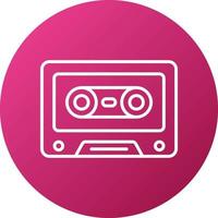 Cassette Icon Style vector