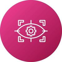 Eye Scanner Icon Style vector