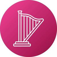 Harp Icon Style vector