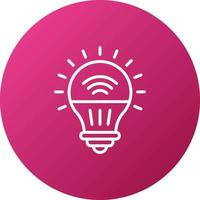 Smart Bulb Icon Style vector