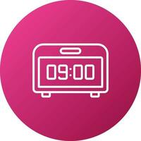 Digital Clock Icon Style vector